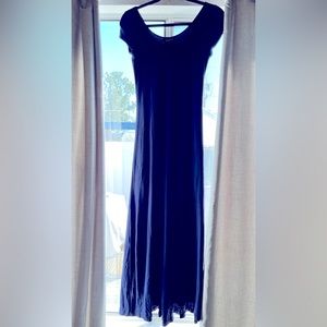 Navy blue long dress